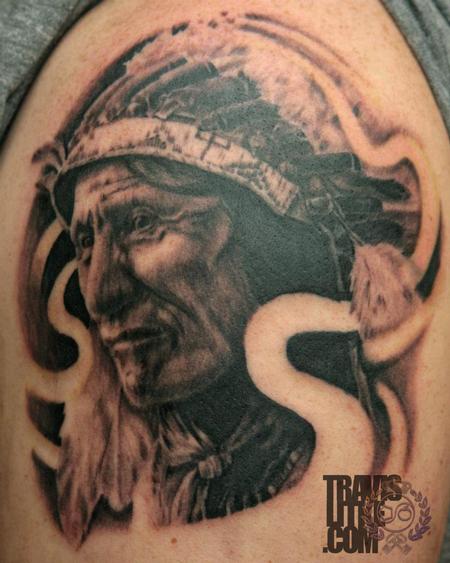 Travis Litke - Black Bear Lakota Indian Portrait